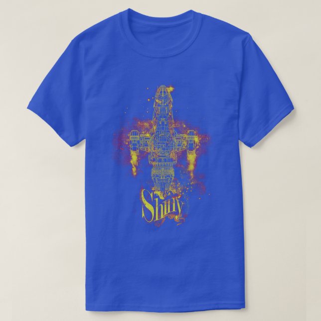 shiny spaceship T-Shirt (Design Front)