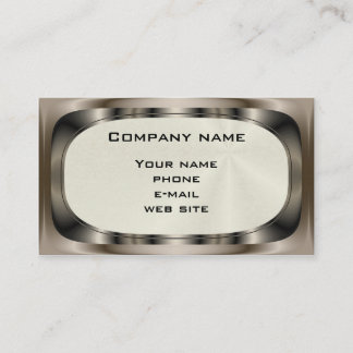 Shiny Steel ~ biz card