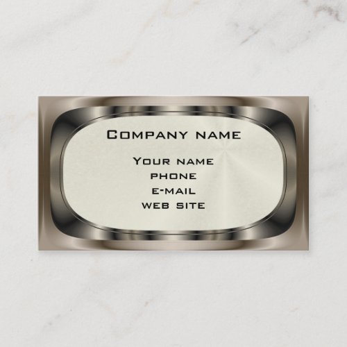 Shiny Steel ~ biz card Business Card Template