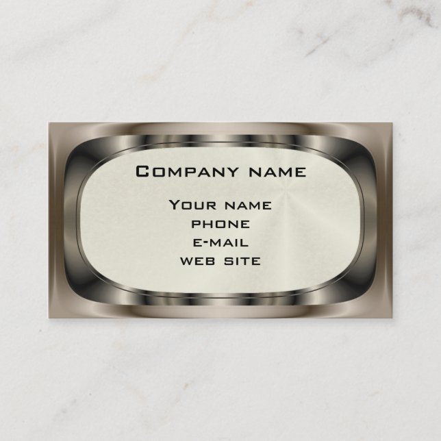 Shiny Steel ~ biz card (Front)
