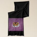 Shiny Tiger Scarf<br><div class="desc">Purple Glamour with Tiger</div>