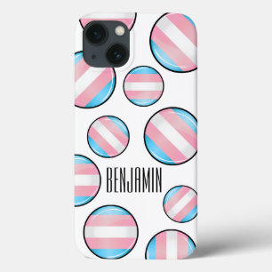 Shiny Transgender Pride Flag iPhone 13 Case
