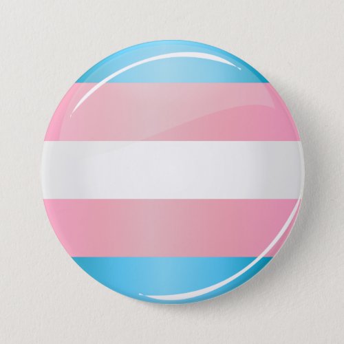 Shiny Transgender Pride Flag Pinback Button