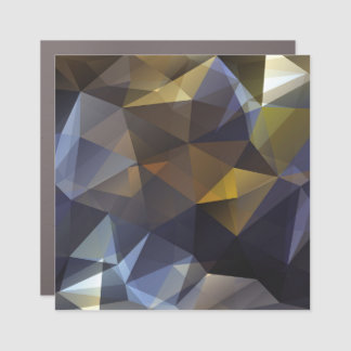 Shiny triangle vintage, diamond texture. car magnet