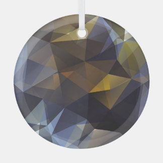 Shiny triangle vintage, diamond texture. glass ornament