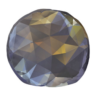 Shiny triangle vintage, diamond texture. pouf