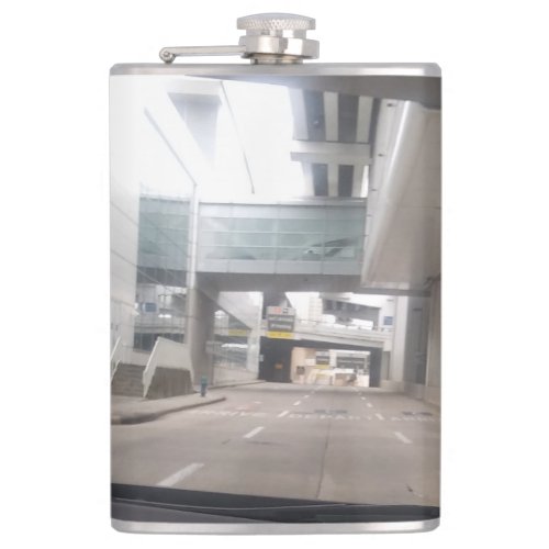 Shiny View Of an Empty Airport Terminal Flask