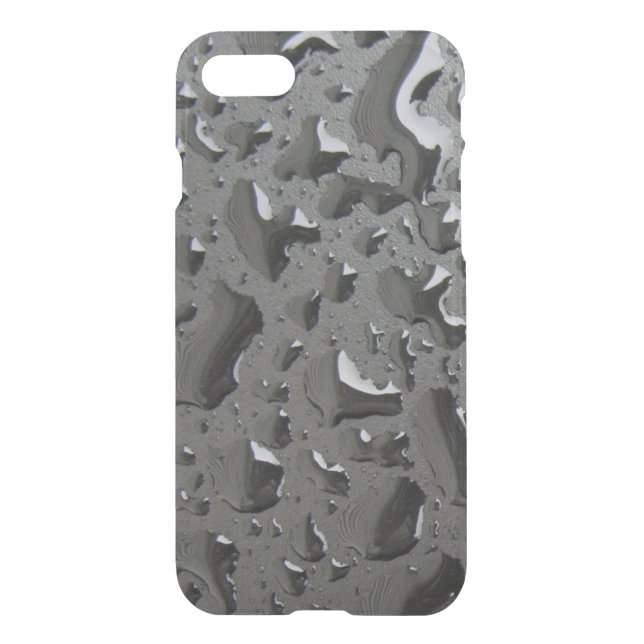Shiny Wet Black Uncommon iPhone Case (Back)