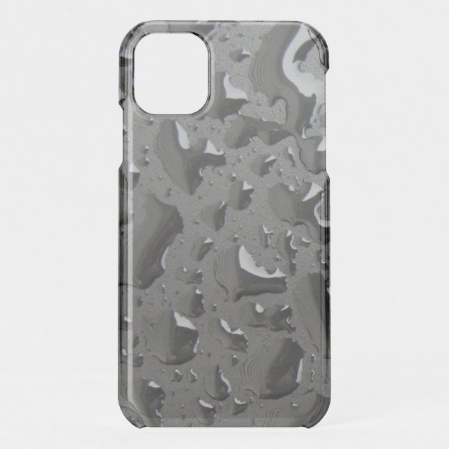 Shiny Wet Black Uncommon iPhone Case (Back)