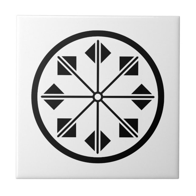 Shionada pinwheel ceramic tile (Front)