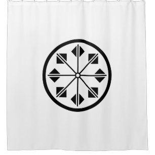 Shionada pinwheel shower curtain