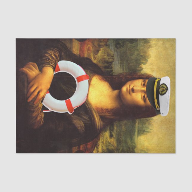 Ship Ahoy Mona Lisa Tissue Paper (Front)