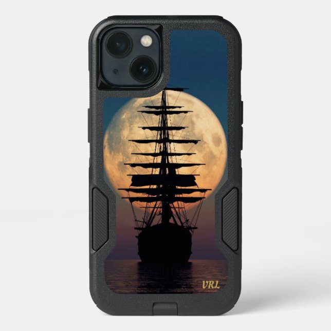 Ship And Fool moon iPhone XS Max Cover (Back)