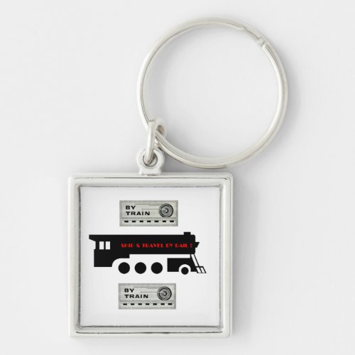 Ship and Travel By Railroad           Keychain