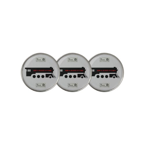 Ship and Travel By Railroad  Keychain Golf Balls Golf Ball Marker