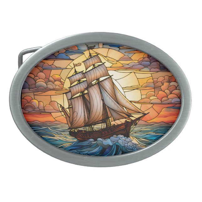 Ship Belt Buckle (Front)