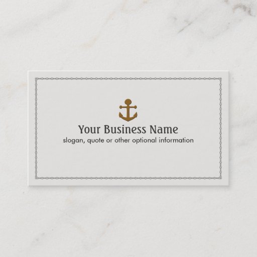 Customizable Anchor Business Business Cards