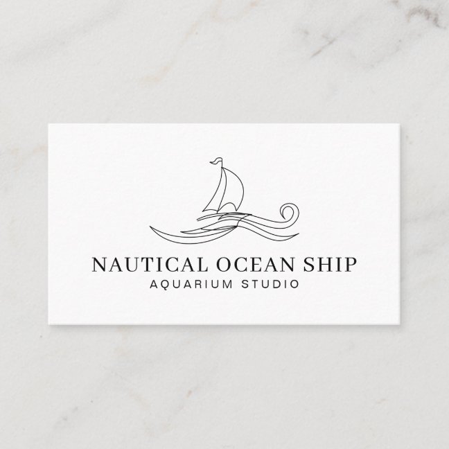 Ship Boat Nautical Sea Ocean Calling Card