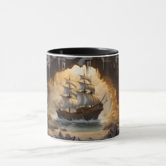 Ship Break Through 3D Mug Wrap