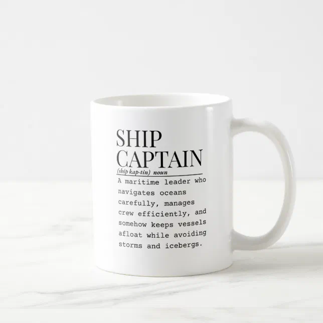 Ship captain coffee mug | Zazzle