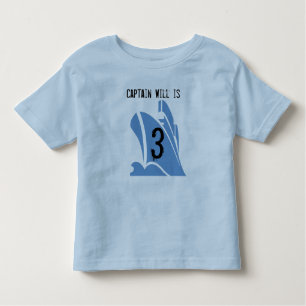 Ship Captain Customizable 3rd Birthday Tshirt