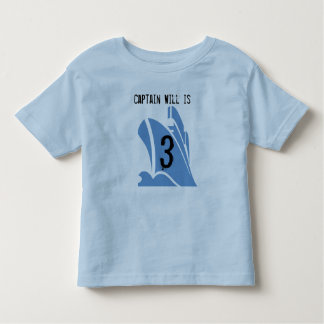 Ship Captain Customizable 3rd Birthday Tshirt