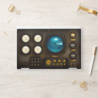 Ship Control Panel & Sonar Screen Steampunk Grunge HP Laptop Skin