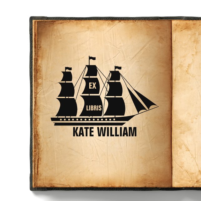 Ship Custom ex libris Self-inking Stamp (Creator Uploaded)