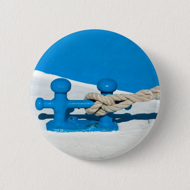 Ship Double Bollard w Rope Button (Front)