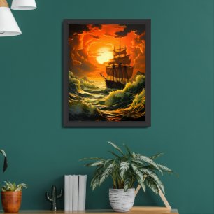 Ship Framed Art