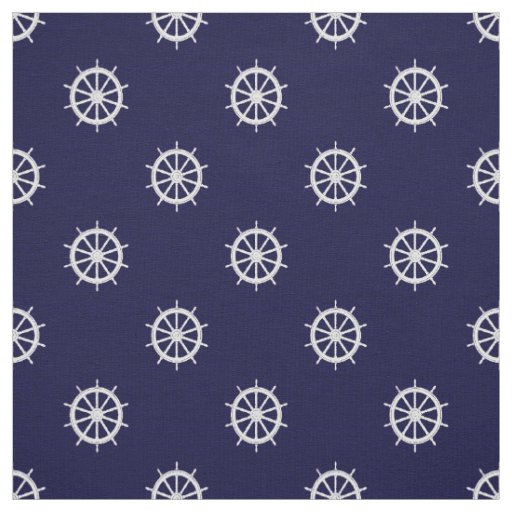 Ship Helm Nautical Fabric