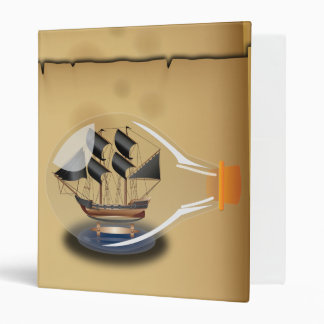 Ship in a Bottle 3 Ring Binder