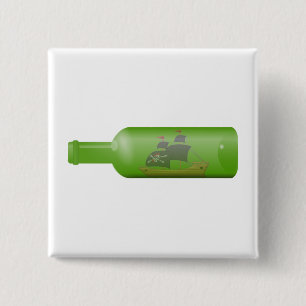 Ship in a bottle pinback button