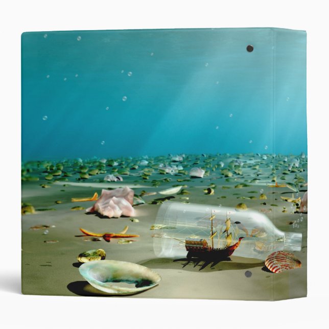 Ship-in-a-Bottle Wreck Binder (Back/Spine)