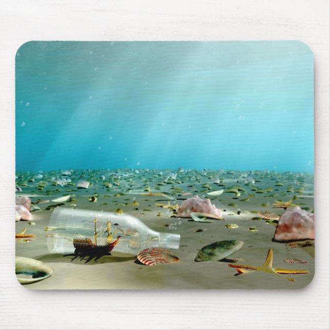 Ship-in-a-Bottle Wreck Mousepad (Front)
