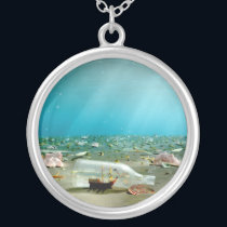 Ship-in-a-Bottle Wreck Necklace