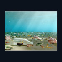 Ship-in-a-Bottle Wreck Postcard