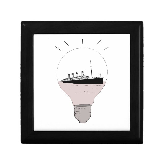 Ship in a light bulb gift box (Front)