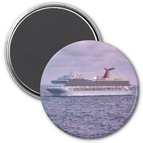 Ship in Purple Magnet