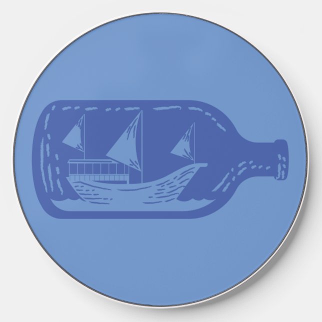 ship in the bottle wireless charger  (Front)