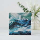 Ship In the Sea in Storm (Standing Front)