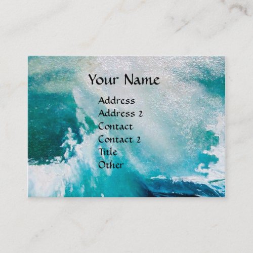 Ship In the Sea in Storm Business Card