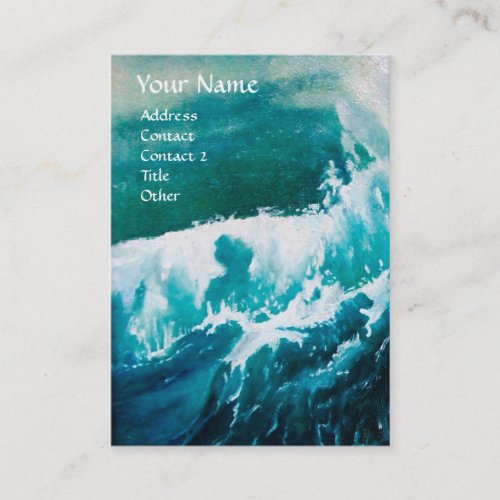 Ship In the Sea in Storm Business Card