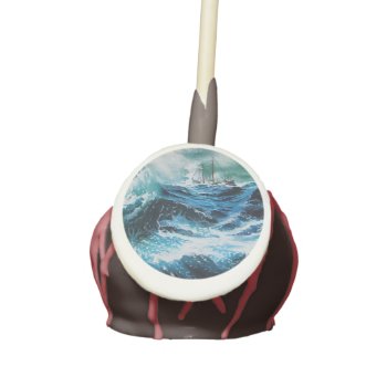 Ship In The Sea In Storm Cake Pops by AiLartworks at Zazzle