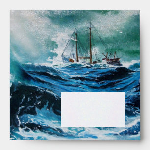 Ship In the Sea in Storm Envelope