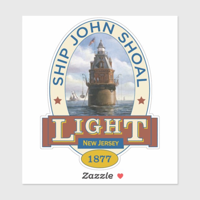 Ship John Lighthouse Sticker (Sheet)