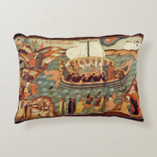 Ship of Faith Icon l Orthodox l Christian l  Accent Pillow