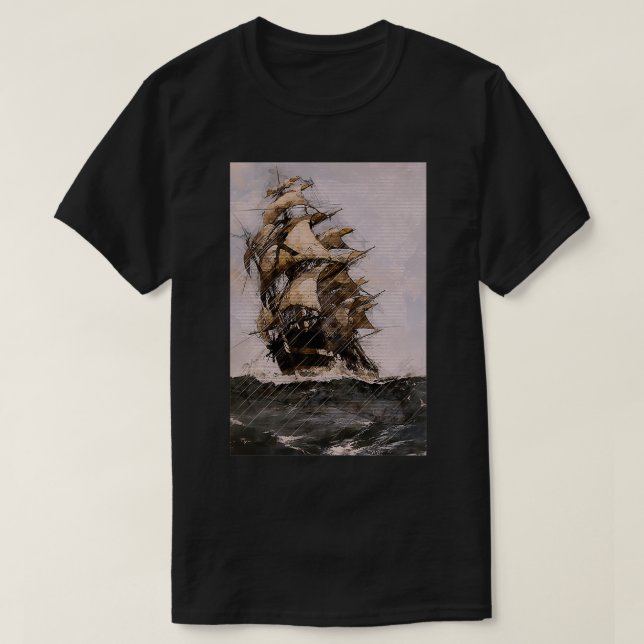 Ship of Theseus T-Shirt (Design Front)