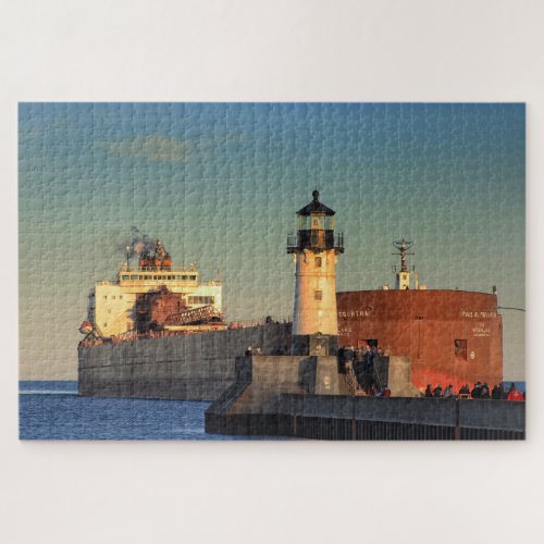 Ship on Lake Superior Paul R Tregurtha Jigsaw Puzzle