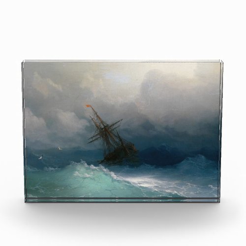 Ship on Stormy Seas Ivan Aivazovsky seascape storm Award